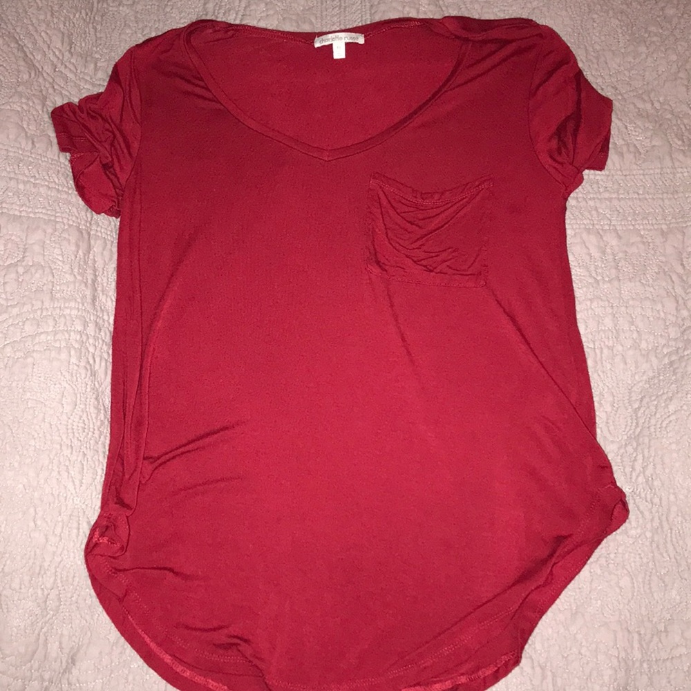 Simple red tee